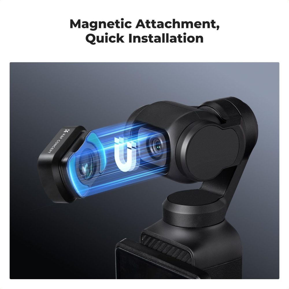 K&F Concept 10X Macro Lens Compatible with DJI Osmo Pocket 3, Close Up Filter HD Macro Photography Lens, Magnetic Attach/Multi-Coated/Optical Glass - Image 2